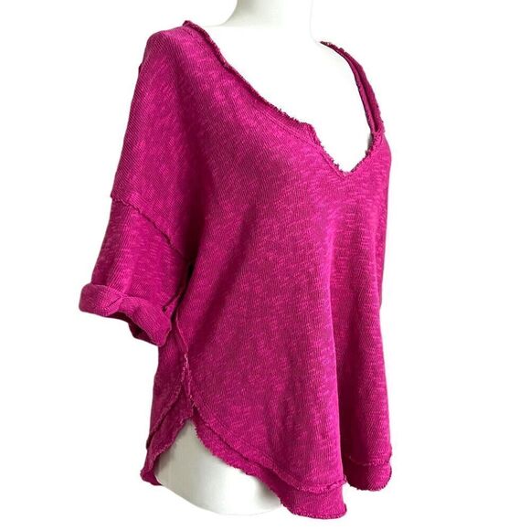 Free People North Star T Shirt XS hot pink - Picture 3 of 15